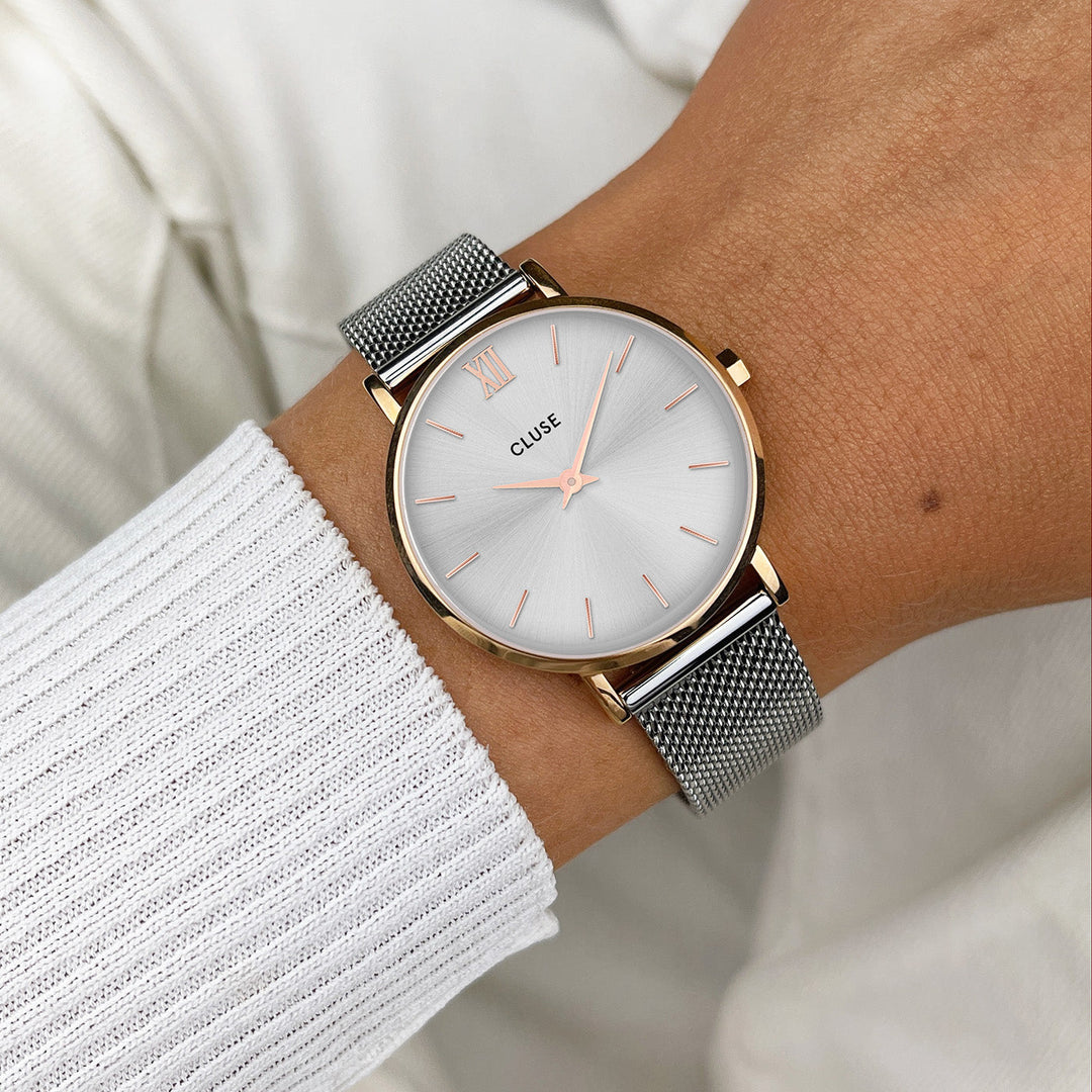 ミッドナイトバイカラーウォッチ – ローズウィービング